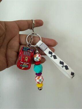 Lightning McQueen Race to Celebrate Keychain